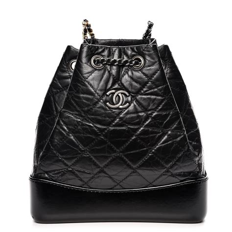 chanel embossed nylon backpack bag|Chanel gabrielle backpack small price.